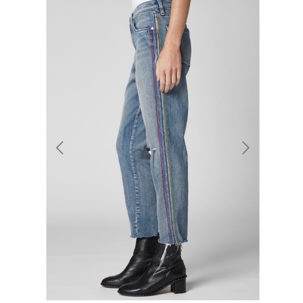 Anthropologie BLANKNYC The Rivington Rainbow Pride Jeans in Crash‎ Pad.